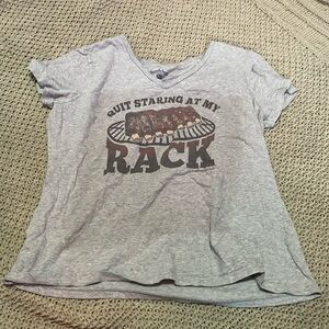 Quit staring at my rack bbq shirt xxl
